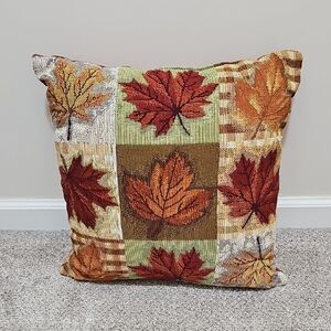 Kohl's Autumn Leaf Patchwork Pillow